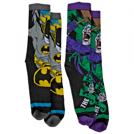 Batman And Joker Characters 2-Pair Pack of Athletic Socks